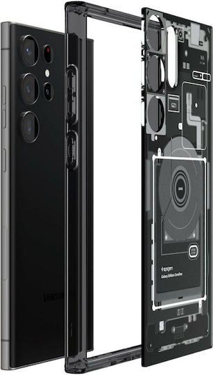 Spigen Ultra Hybrid Zero Задна корица Пластмаса Черен (Galaxy S23)