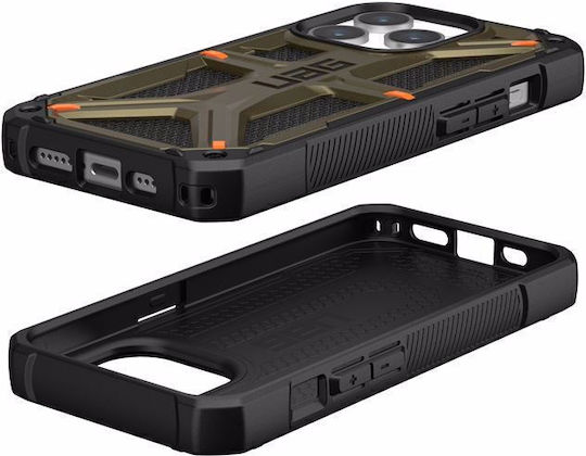 UAG Monarch Kevlar Back Cover Aramid Fiber 2mm Μαγνητικό Πράσινο (iPhone 15 Pro)