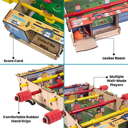 Smartivity Wooden Construction Toy Foosball for Children 8+ years old+ Years