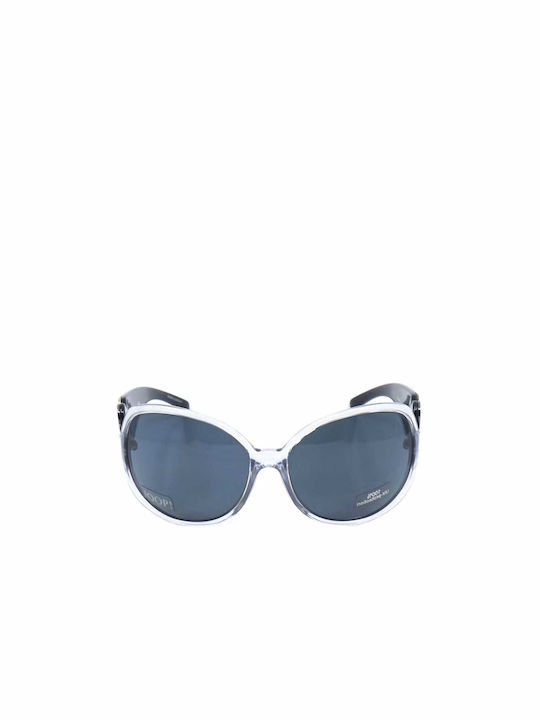 Joop! Women's Sunglasses with Transparent Plastic Frame and Blue Lens 87601/150/66-16-120