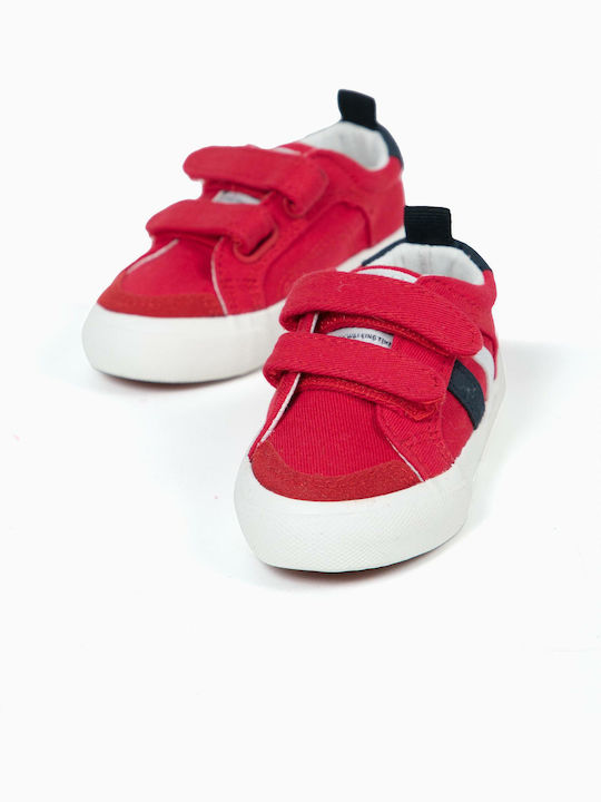 Zippy Kids Sneakers with Scratch Red