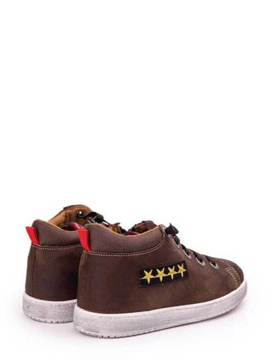 Παιδικά Sneakers High Καφέ
