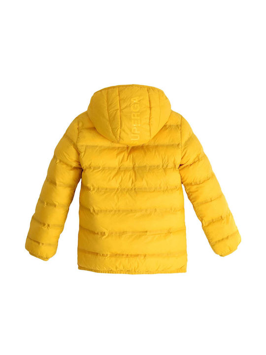 Superga Kids Casual Jacket with Hood Yellow