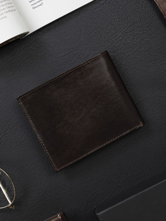 Δερμάτινο Ανδρικό Πορτοφόλι με RFID Μαύρο