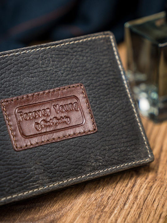 Leather Men's Wallet Cards with RFID Beige