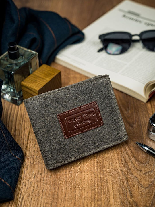 Leder Herren Geldbörse Karten mit RFID Gray