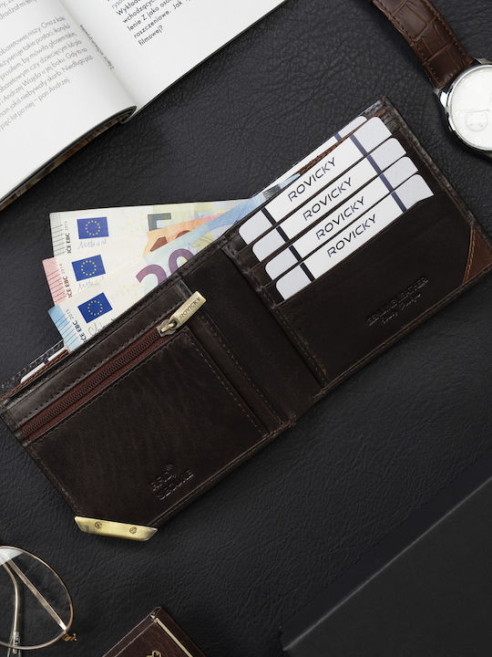 Δερμάτινο Ανδρικό Πορτοφόλι με RFID Μαύρο