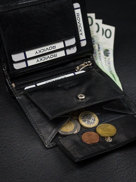 Δερμάτινο Ανδρικό Πορτοφόλι Μαύρο