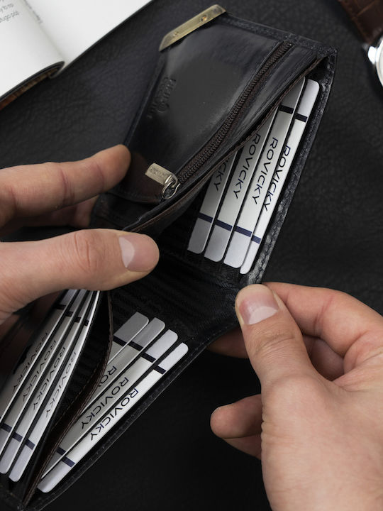 Δερμάτινο Ανδρικό Πορτοφόλι με RFID Μαύρο