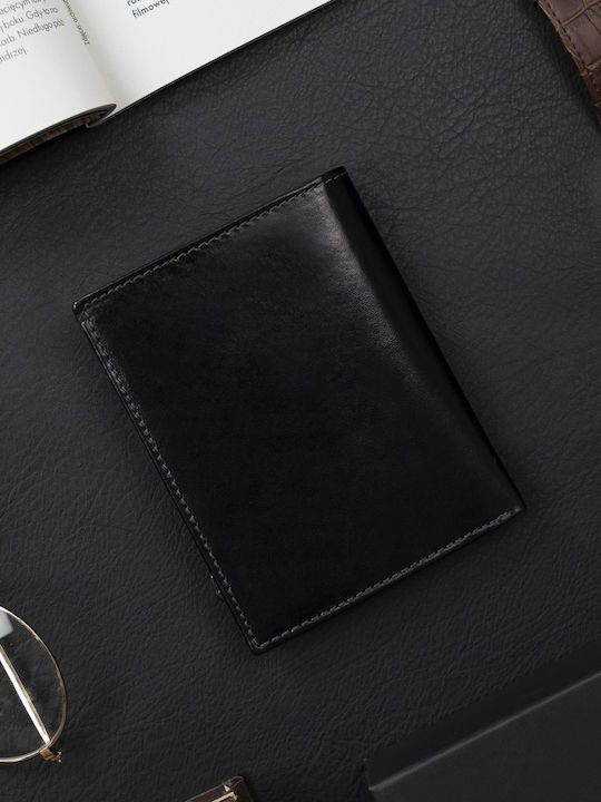 Δερμάτινο Ανδρικό Πορτοφόλι με RFID Μαύρο