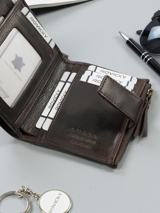 Portofel bărbătesc Cărți cu RFID Maro