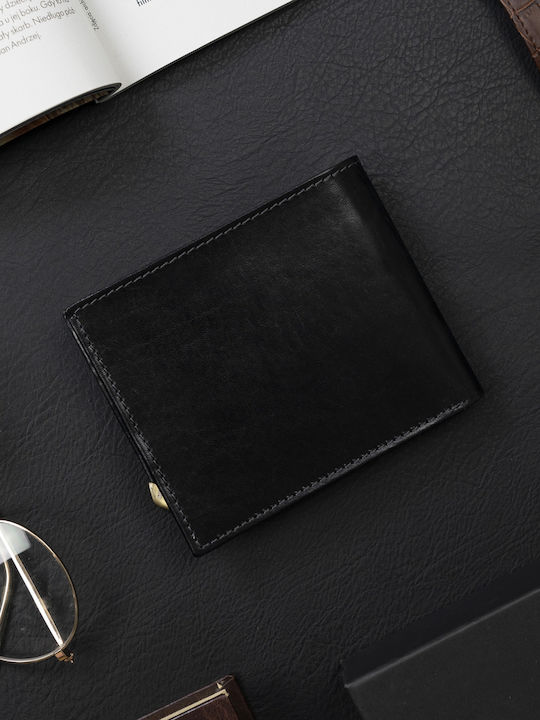 Δερμάτινο Ανδρικό Πορτοφόλι με RFID Μαύρο