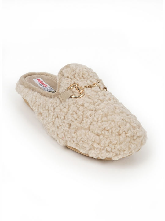 Adam's Shoes Anatomical Women's Slippers in Beige color
