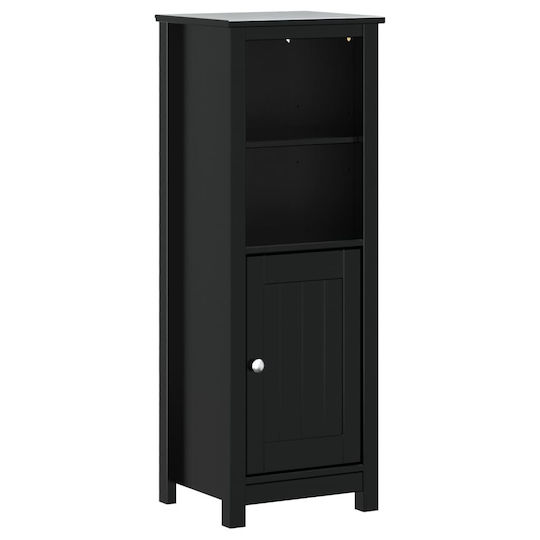 vidaXL Ντουλάπι Μπάνιου 60x10.5x110cm Μαύρο