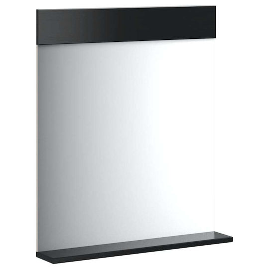 vidaXL Badezimmerschrank B60xT10.5xH59cm Schwarz