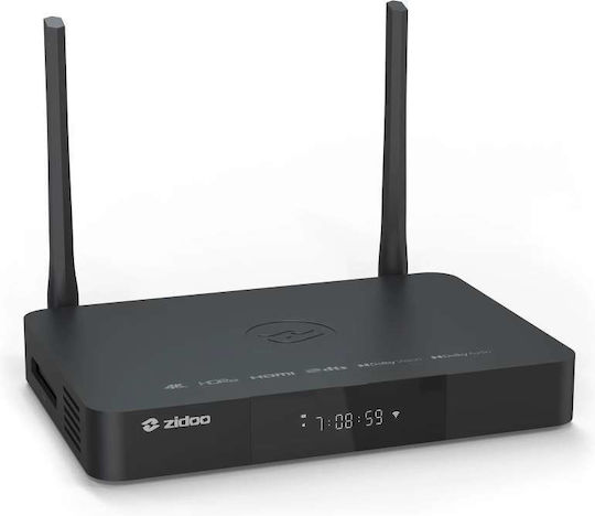 Zidoo TV Box Z9x Pro 4k 18268 4K UHD with WiFi 4GB RAM and 4GB Storage Space with Operating System Android 11.0