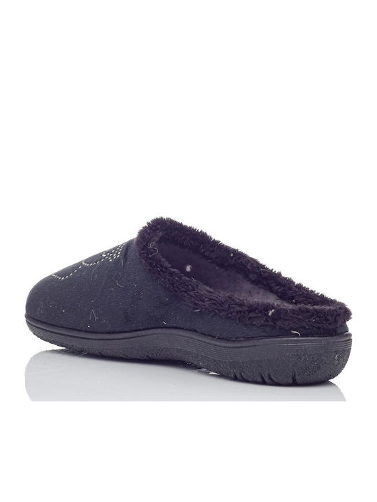 Anatomisch Damen Hausschuhe Schwarz