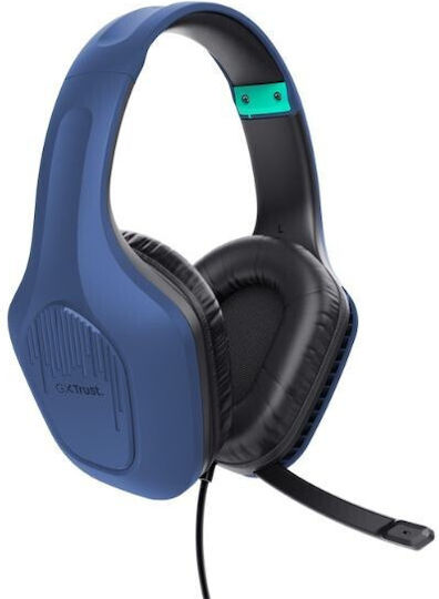 Trust GXT 415 Zirox Over Ear Gaming Headset with 3.5mm Connection Blue for Nintendo Switch / PC / PS4 / PS5 / XBOX