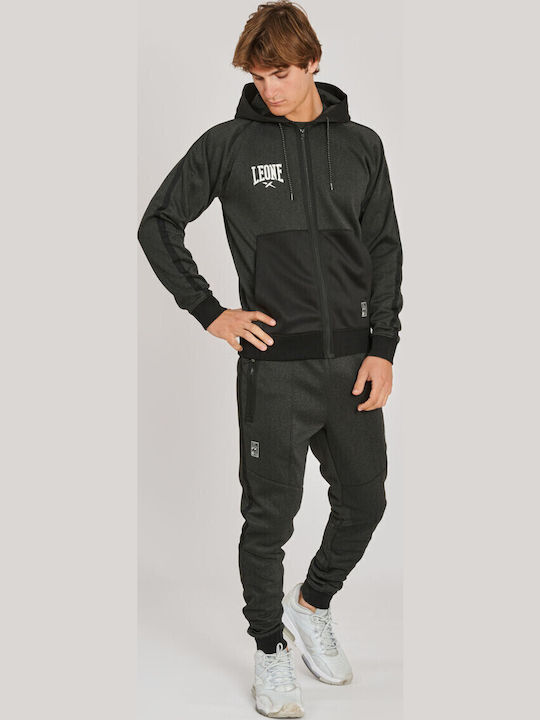 Sweatpants Glossy with Elastic Dark Grey