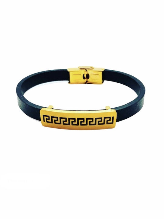 Medussa Bracelet Id made of Steel Gold Plated