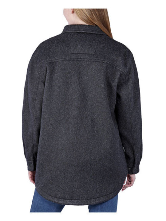 Damen black heather Overshirt