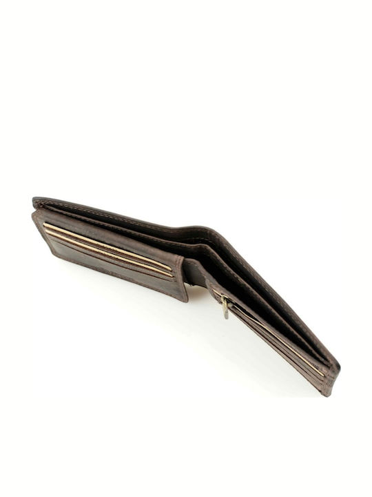 Leather Men's Wallet Classic Brown