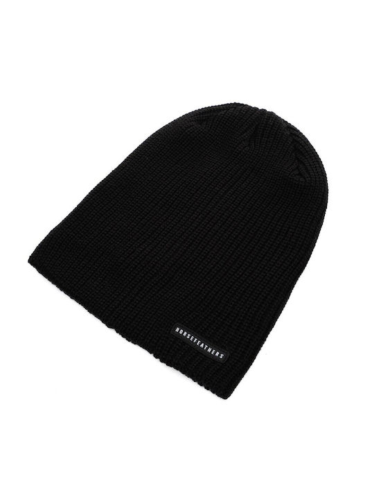 Horsefeathers Beanie Unisex Σκούφος Πλεκτός σε Μαύρο χρώμα