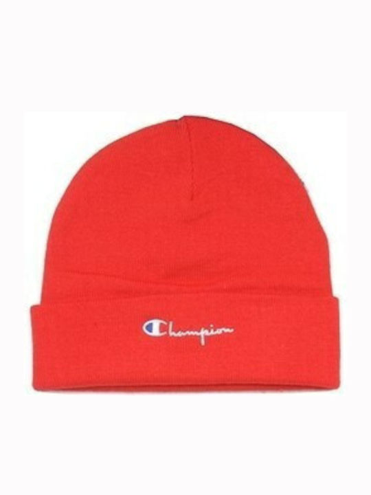 Champion Beanie Unisex Σκούφος Πλεκτός σε Κόκκινο χρώμα