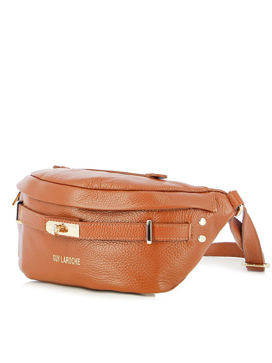 Guy Laroche Piele Bum Bag pentru Curea Tabac maro