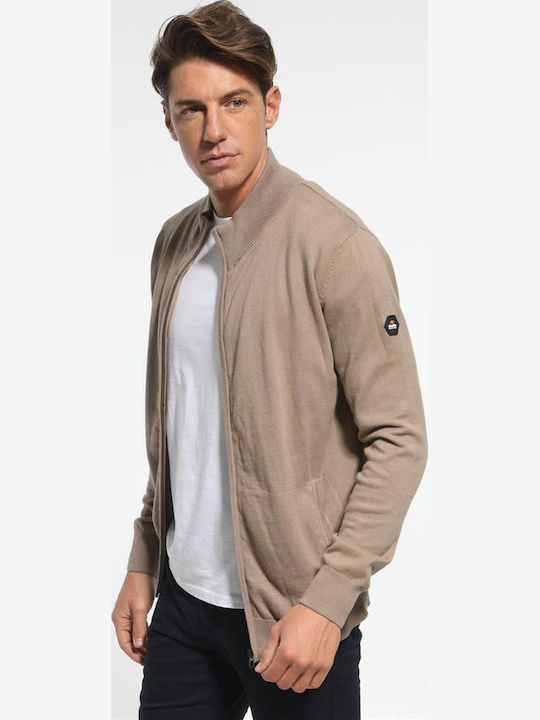 Men's Knitted Cardigan Brown