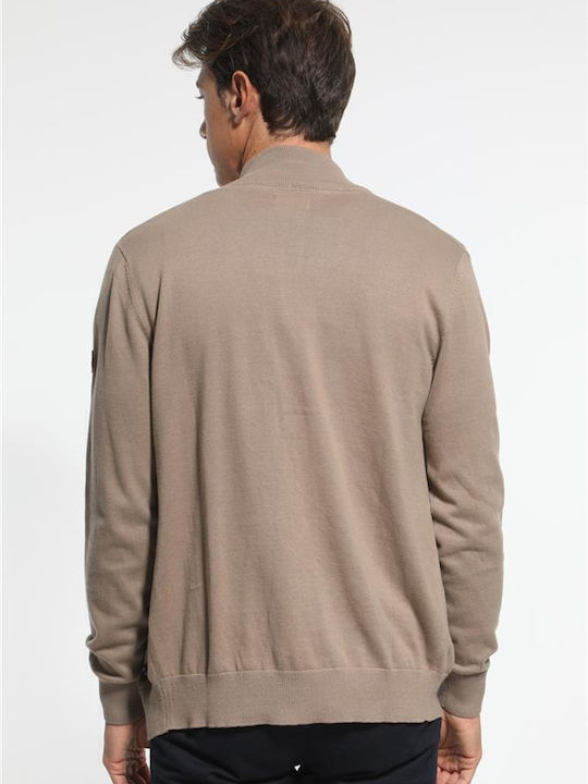 Men's Knitted Cardigan Brown