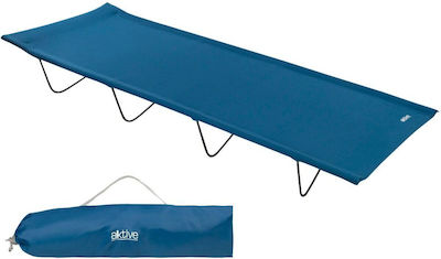 Aktive Foldable Beach Sunbed Blue 180x18x60cm