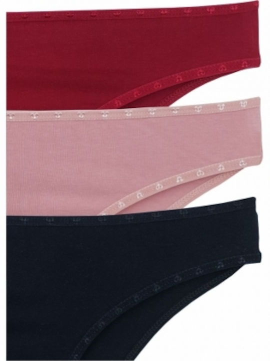 Βαμβακερά Дамско Слип 3Pack Multicolour.