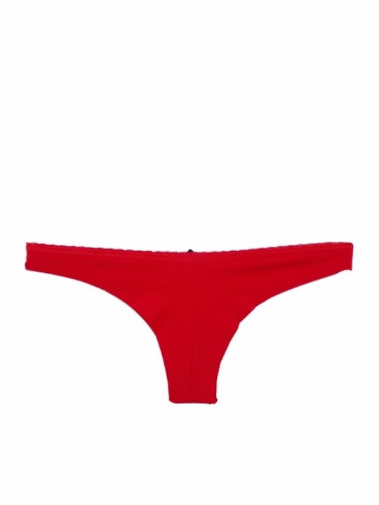 Βαμβακερά Γυναικεία Brazil 2Pack χωρίς Ραφές Κόκκινο