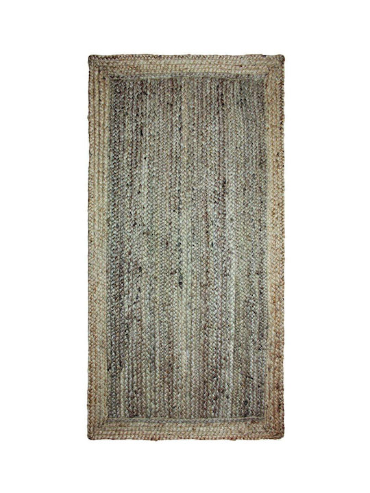 Klonaras Sarono Rug Rectangular Summer from Jute Gray