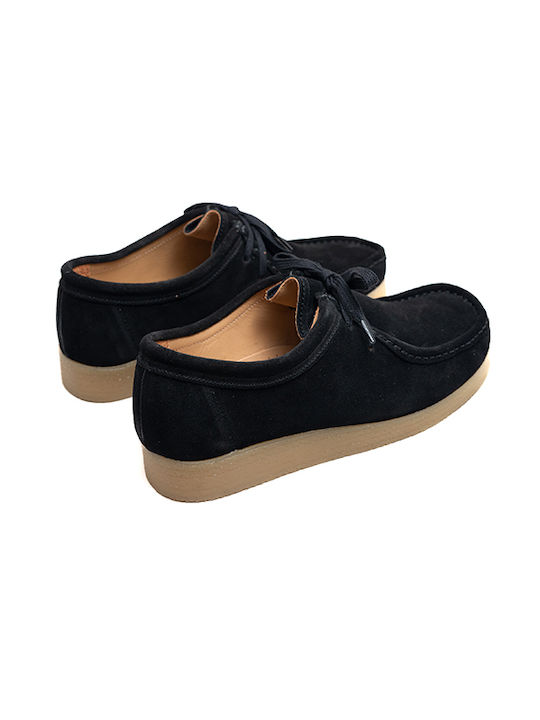 Men's Suede Moccasins Black