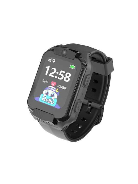 Pacific Детски Смартчасовник 4G с GPS и Камера Черен