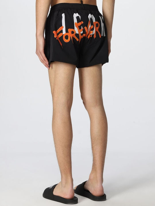 Swim Men's Swimwear Shorts Black with Patterns