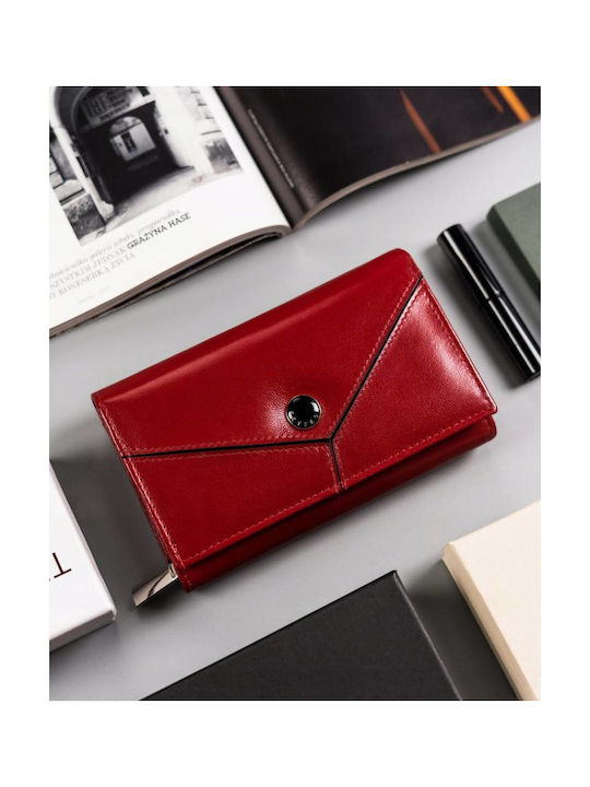 Leder Damen Geldbörse Rot