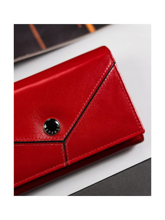 Leder Damen Geldbörse Rot