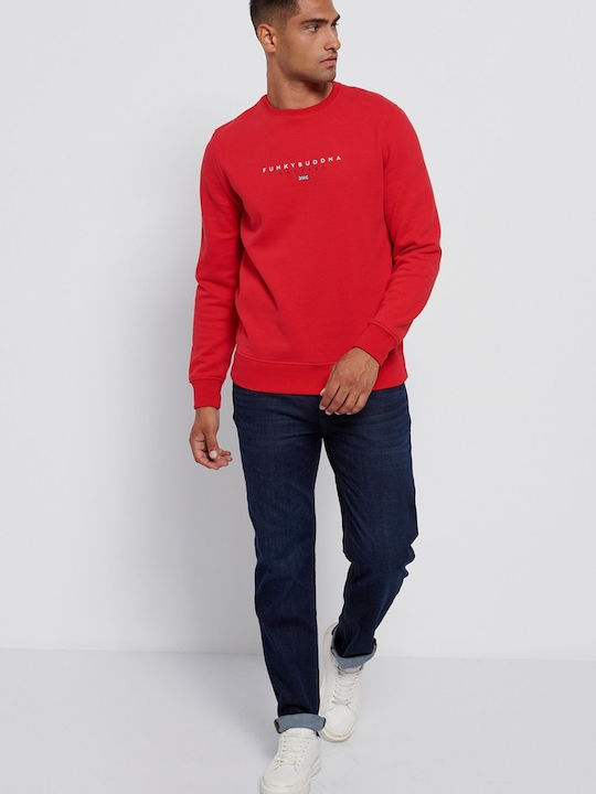 Funky Buddha Herren Sweatshirt RED