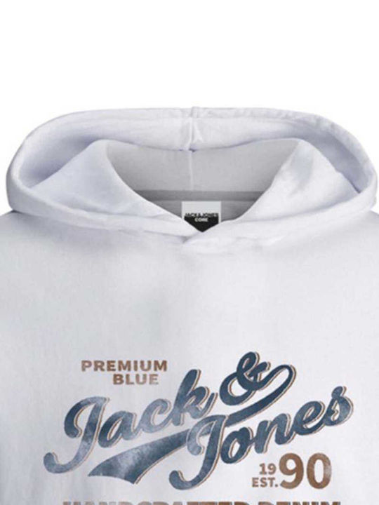 Jack & Jones Men's Sweatshirt with Hood Cloud Dancer