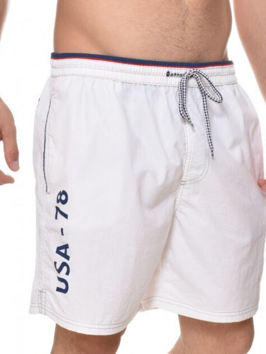 Scuola Nautica Italiana Men's Swimwear Bermuda White