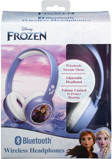 eKids Frozen 2 Wireless / Wired Kids' On Ear Headphones with Radio with 37 Hours Playing Time Purple / White