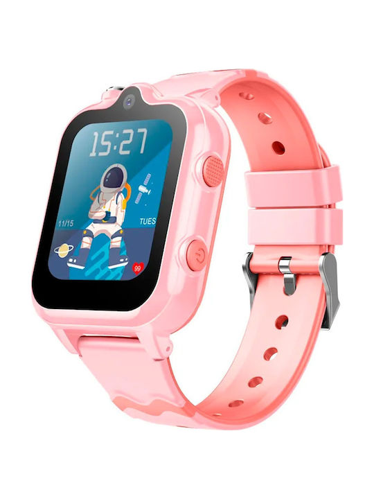 Wonlex Παιδικό Smartwatch Kt18 με GPS & Κάμερα Ροζ