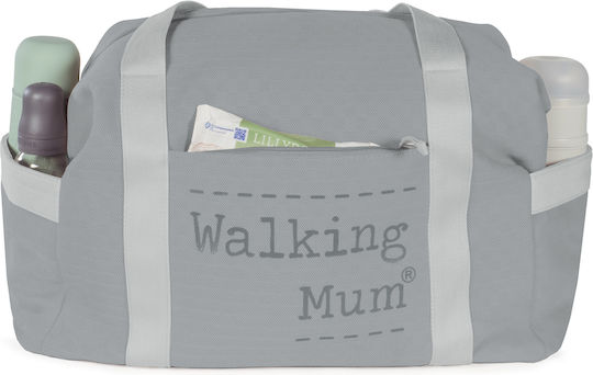 Walking Mum Shoulder/Hand Diaper Bag Xl Weekend Gray 55x25x30cm.