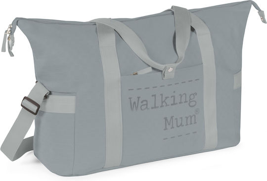 Walking Mum Shoulder/Hand Diaper Bag Xl Weekend Gray 55x25x30cm.