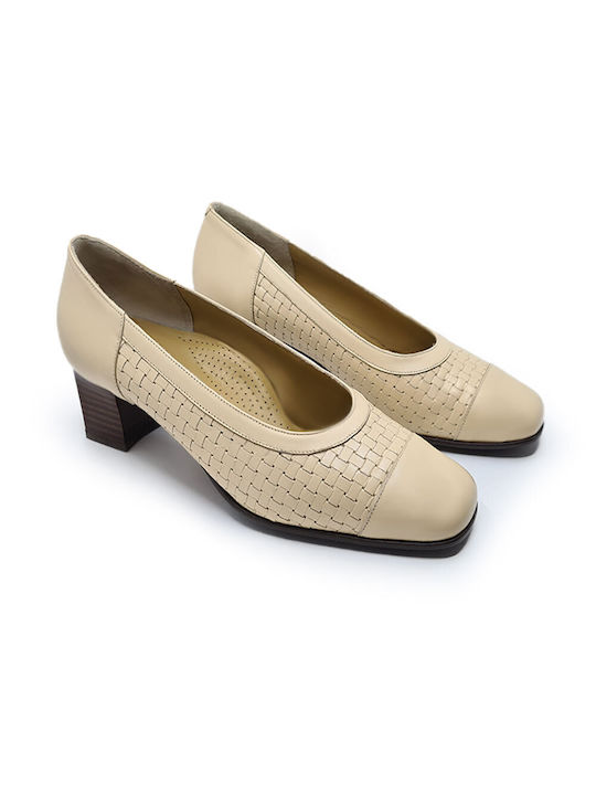 Anatomic Step Anatomic Leather Beige Heels