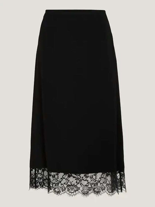 Tommy Hilfiger Midi Φούστα σε Μαύρο χρώμα