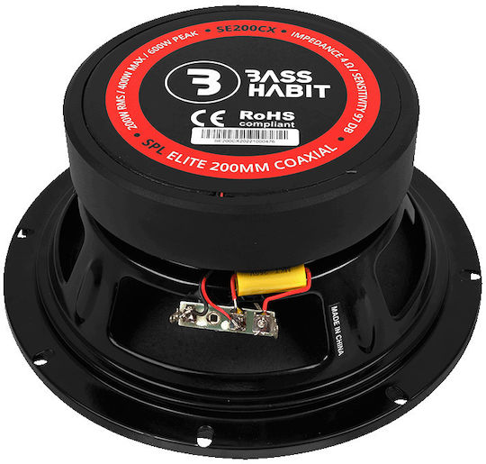Bass Habit Auto-Lautsprecher Elite 8" mit 200W RMS (Mittelklasse)